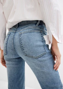 bonprix bonprix Vaqueros rectos premamá 2 en 1 para durante y después del embarazo Denim medio Discount