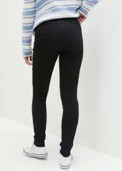 bonprix bonprix Vaqueros skinny, high waist, moldeadores y térmicos denim negro Hot