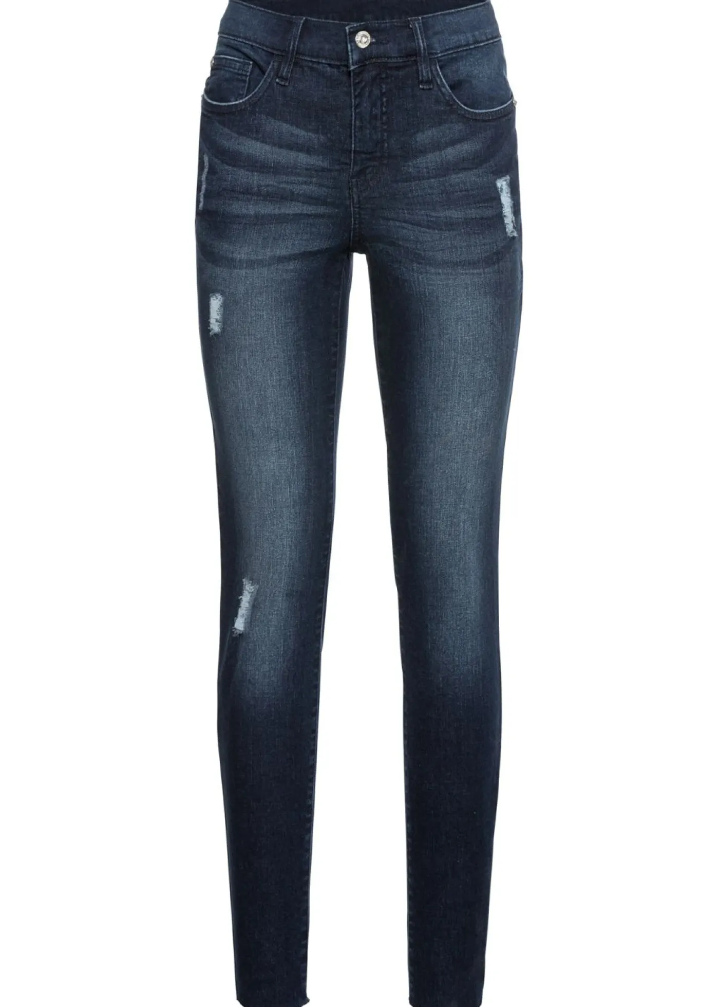 bonprix bonprix Vaqueros skinny, mid waist, cropped denim oscuro Best