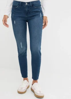 bonprix bonprix Vaqueros skinny, mid waist, cropped denim oscuro Best