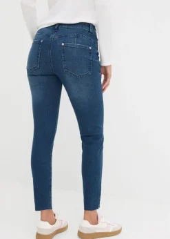 bonprix bonprix Vaqueros skinny, mid waist, cropped denim oscuro Best