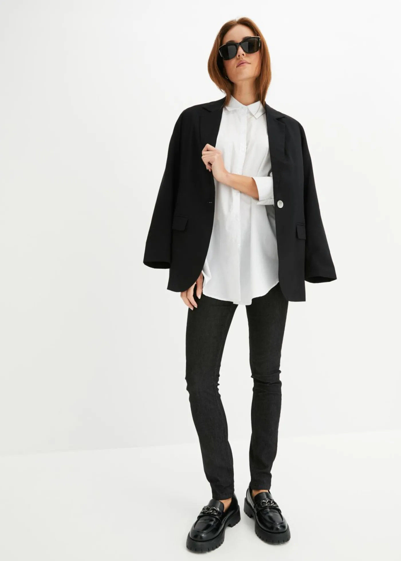 bonprix bonprix Vaqueros skinny, mid waist Negro denim Best
