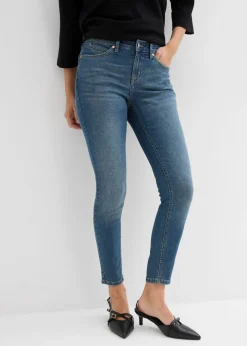 bonprix bonprix Vaqueros skinny, mid waist, elásticos Denim desgastado Sale
