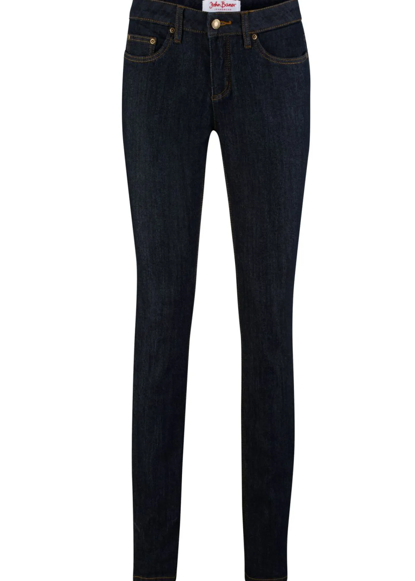 bonprix bonprix Vaqueros skinny, mid waist, elásticos Azul oscuro denim Discount