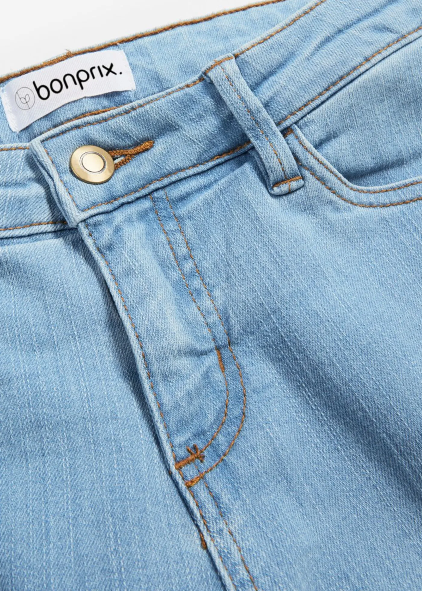 bonprix bonprix Vaqueros skinny, mid waist, elásticos azul pálido usado Hot