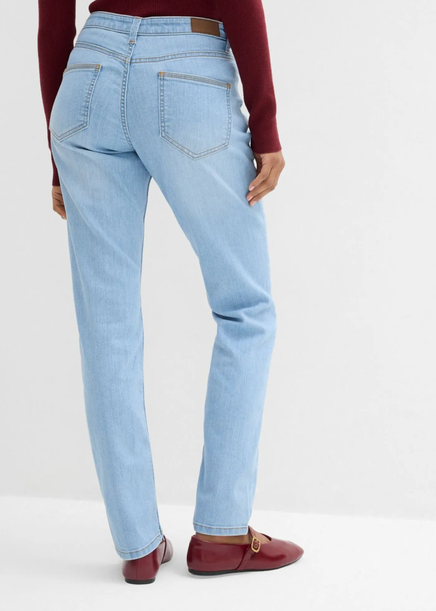 bonprix bonprix Vaqueros skinny, mid waist, elásticos azul pálido usado Hot