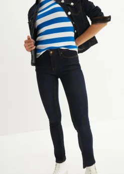 bonprix bonprix Vaqueros skinny, mid waist, elásticos Azul oscuro denim Best