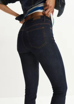 bonprix bonprix Vaqueros skinny, mid waist, elásticos Azul oscuro denim Best