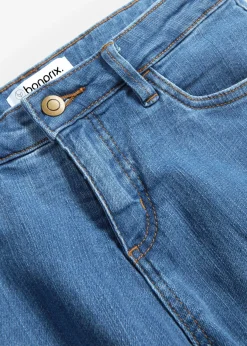 bonprix bonprix Vaqueros skinny, mid waist, elásticos Azul desgastado Clearance