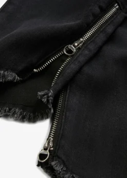 bonprix bonprix Vaqueros skinny, mid waist, elásticos Vaquero negro Hot