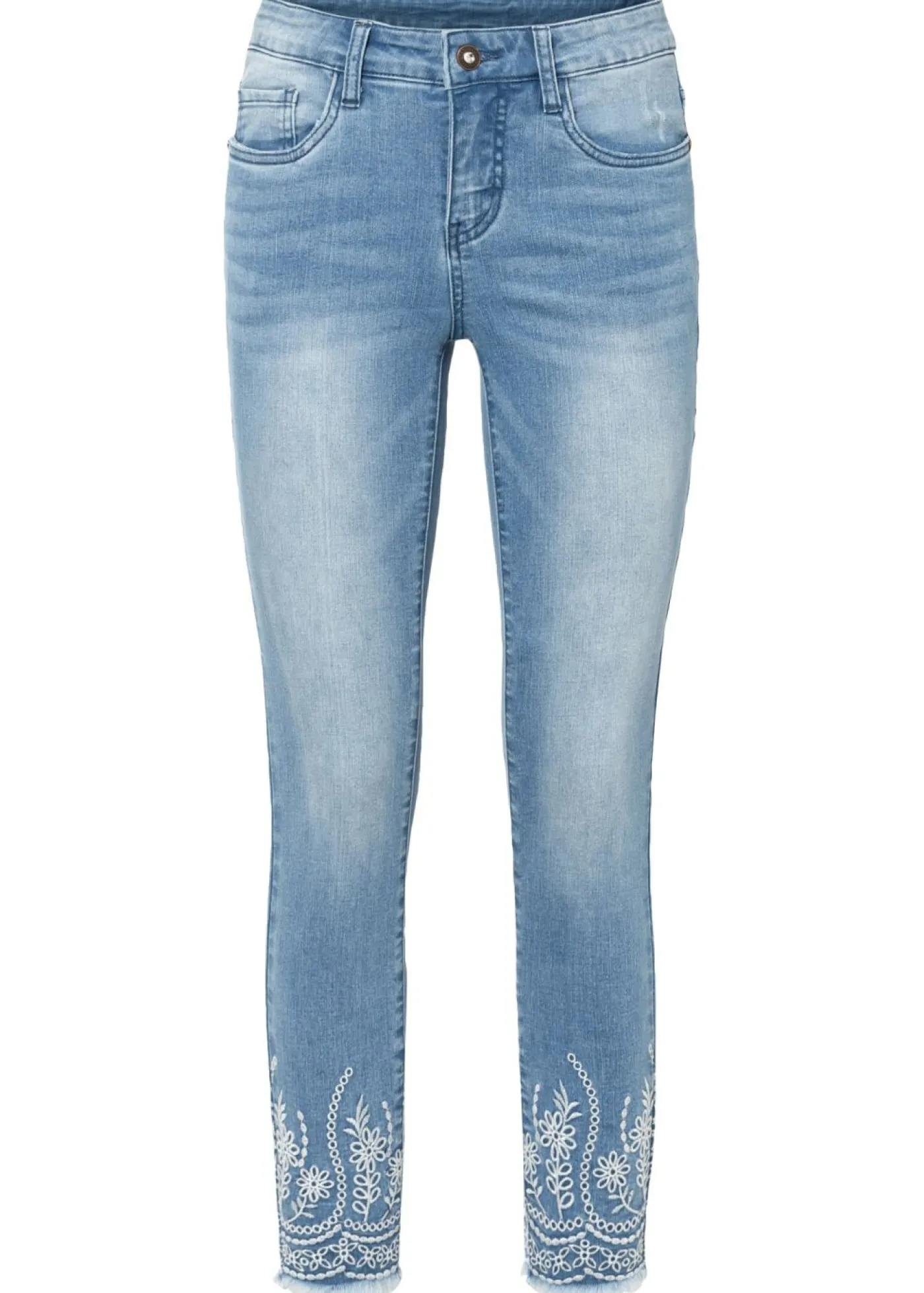 bonprix bonprix Vaqueros skinny mid waist Denim claro Outlet