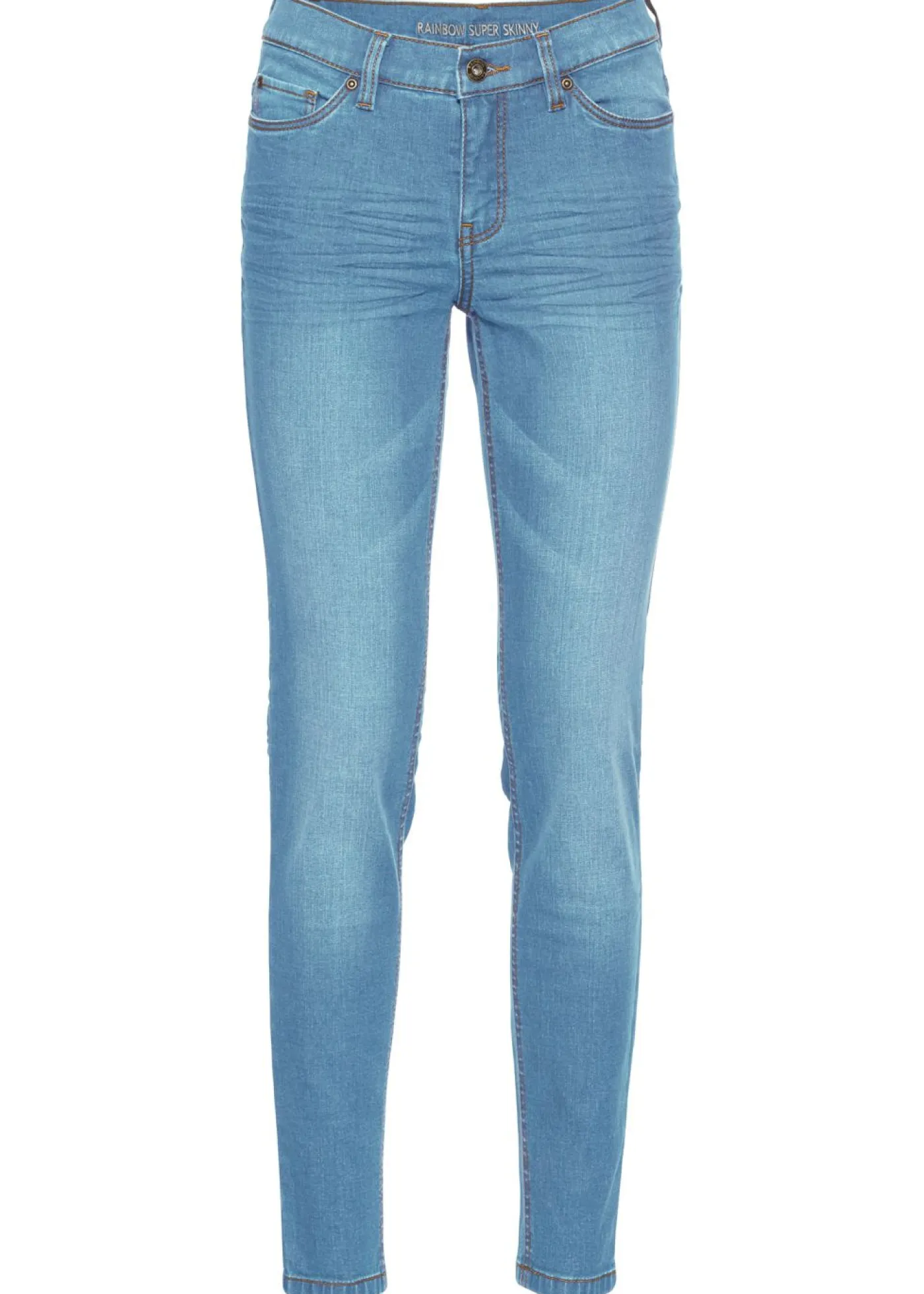 bonprix bonprix Vaqueros skinny, mid waist, cropped Denim claro