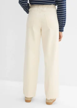 bonprix bonprix Vaqueros straight, loose, mid waist, de algodón Sin teñir Outlet