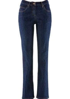bonprix bonprix Vaqueros straight, mid waist, elásticos Azul marino Online