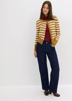 bonprix bonprix Vaqueros straight, mid waist Azul oscuro denim Hot