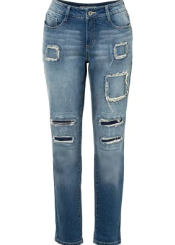 bonprix bonprix Vaqueros tipo boyfriend, mid waist denim sucio
