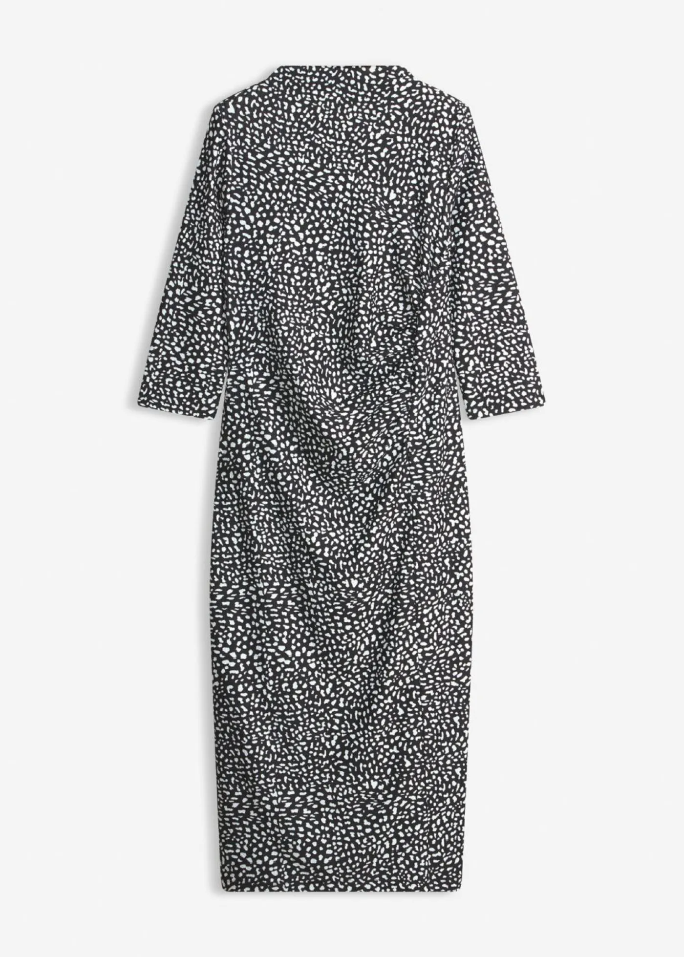 bonprix bonprix Vestido Negro-blanco estampado New