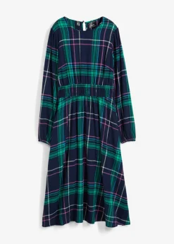bonprix bonprix Vestido azul marino a cuadros Sale