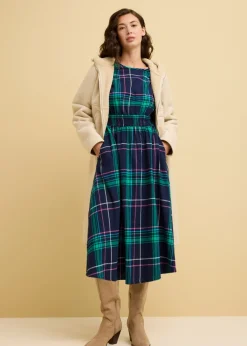bonprix bonprix Vestido azul marino a cuadros Sale