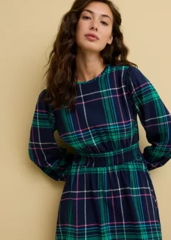 bonprix bonprix Vestido azul marino a cuadros Sale