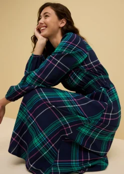 bonprix bonprix Vestido azul marino a cuadros Sale