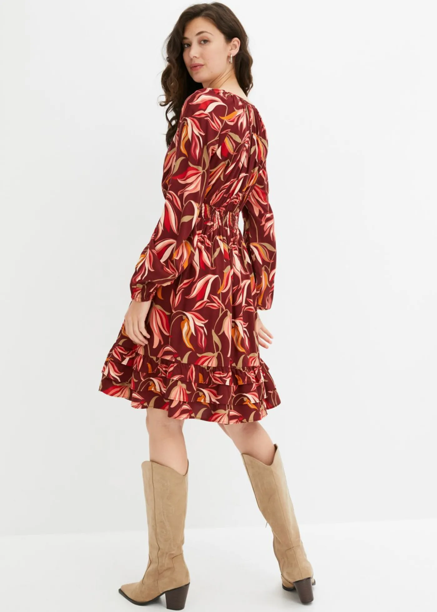 bonprix bonprix Vestido rojo rubí-rojo Discount