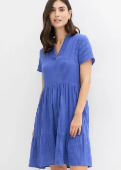 bonprix bonprix Vestido azul violaceo-azul genciana con rayas Outlet