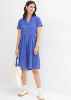 bonprix bonprix Vestido azul violaceo-azul genciana con rayas Outlet
