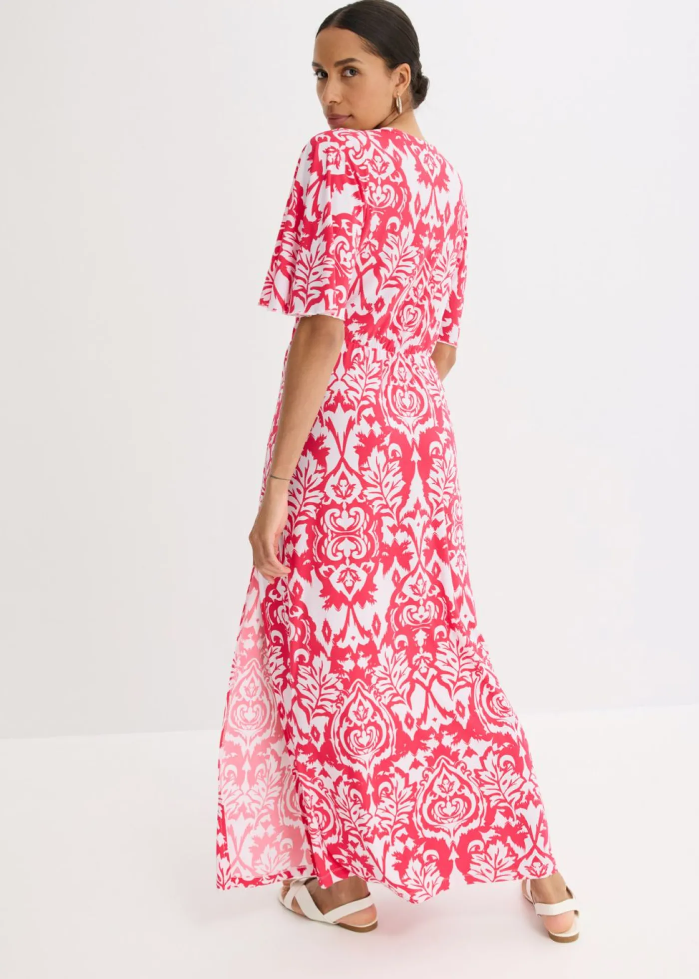 bonprix bonprix Vestido Rosa-blanco estampado