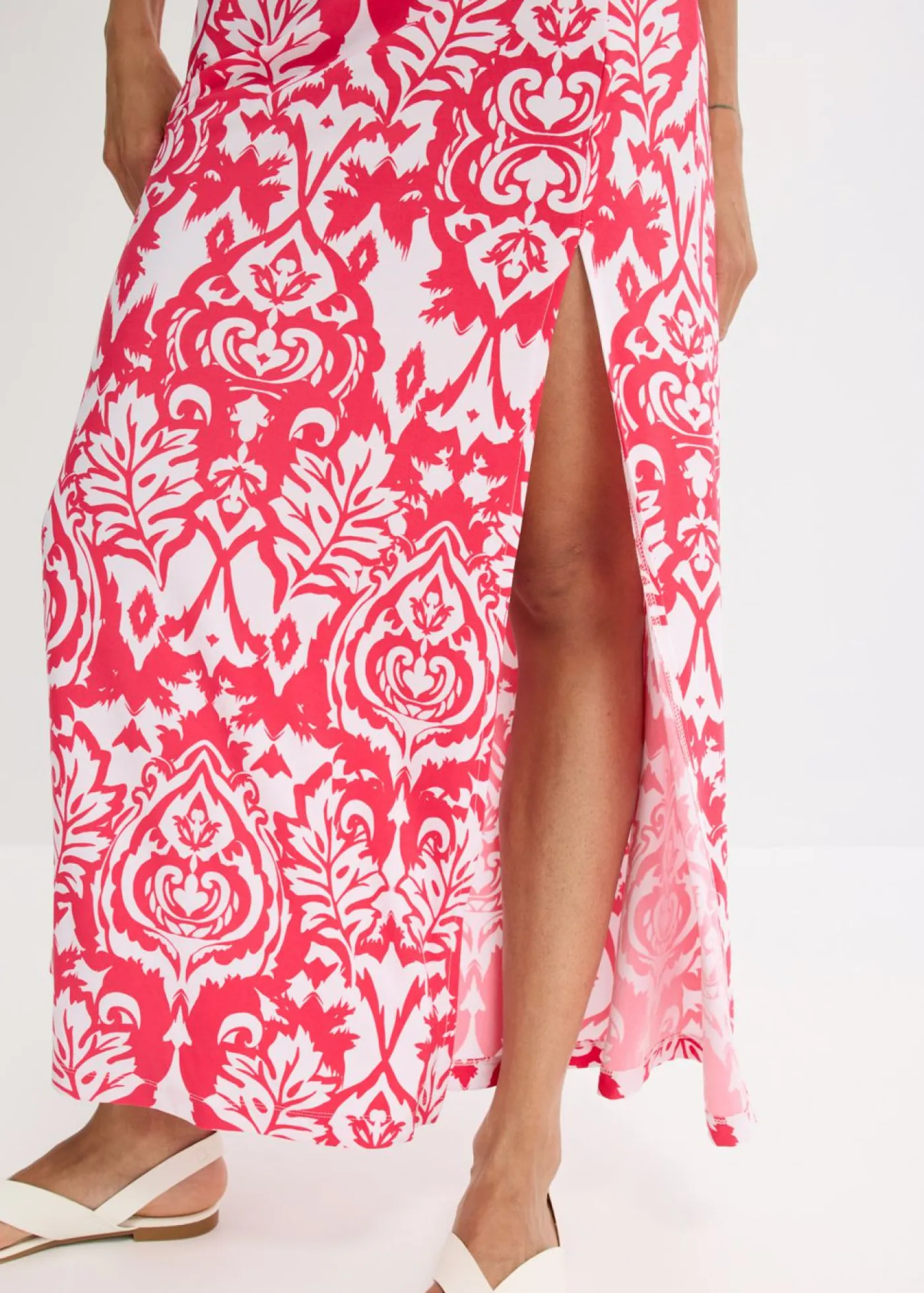 bonprix bonprix Vestido Rosa-blanco estampado
