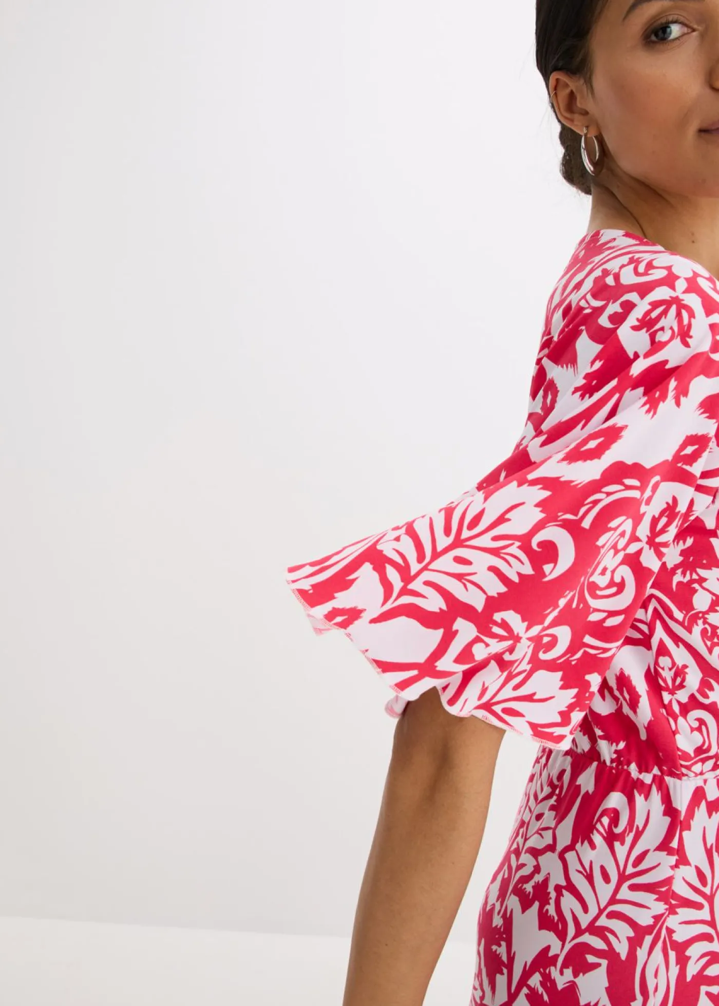 bonprix bonprix Vestido Rosa-blanco estampado