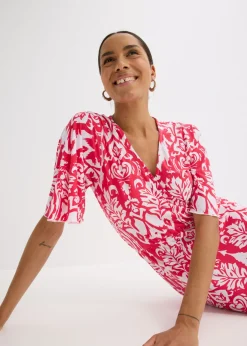bonprix bonprix Vestido Rosa-blanco estampado