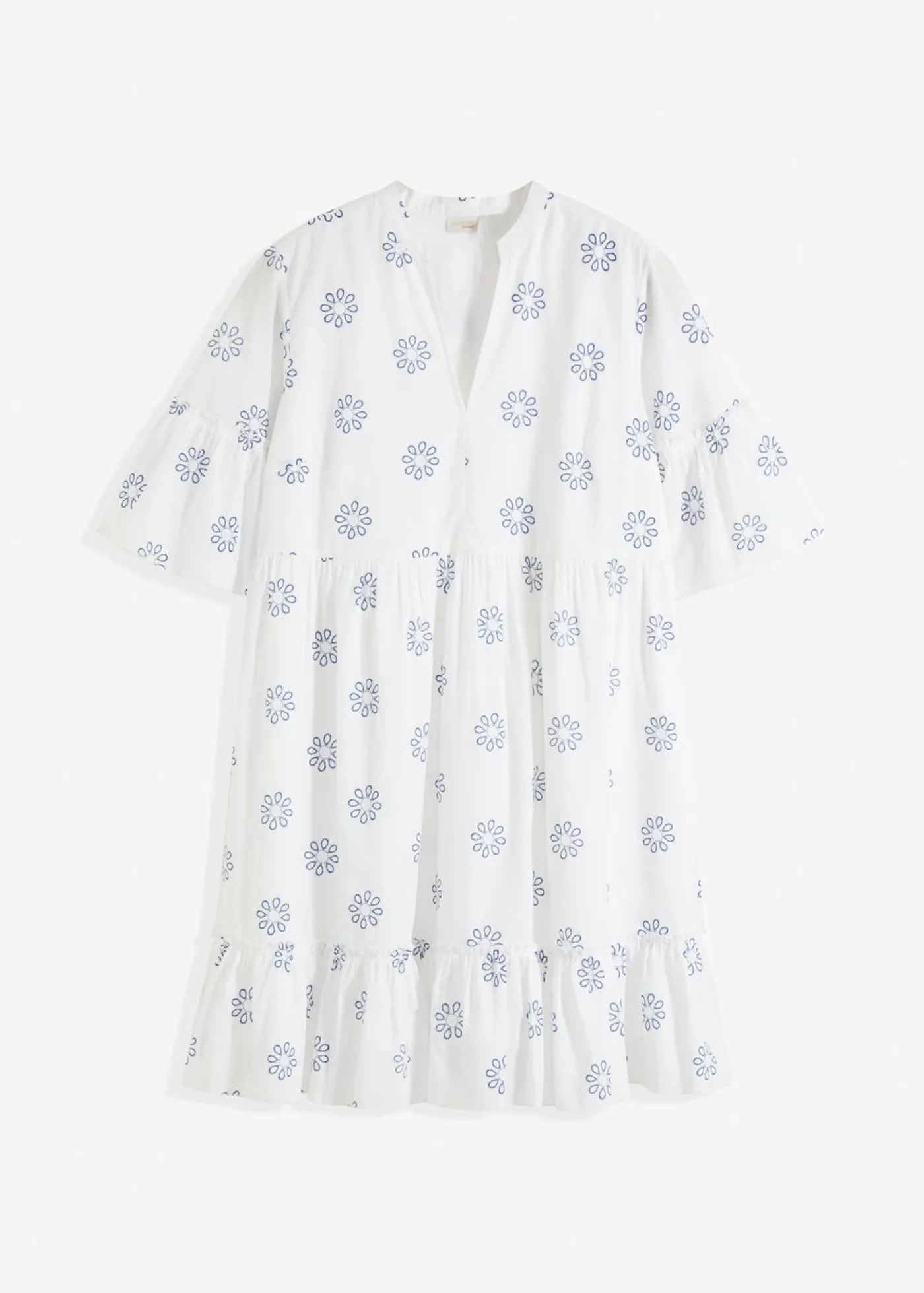 bonprix bonprix Vestido Blanco-azul Clearance