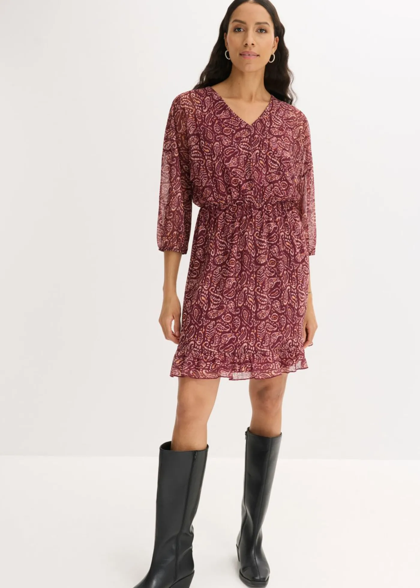 bonprix bonprix Vestido Rojo rubí