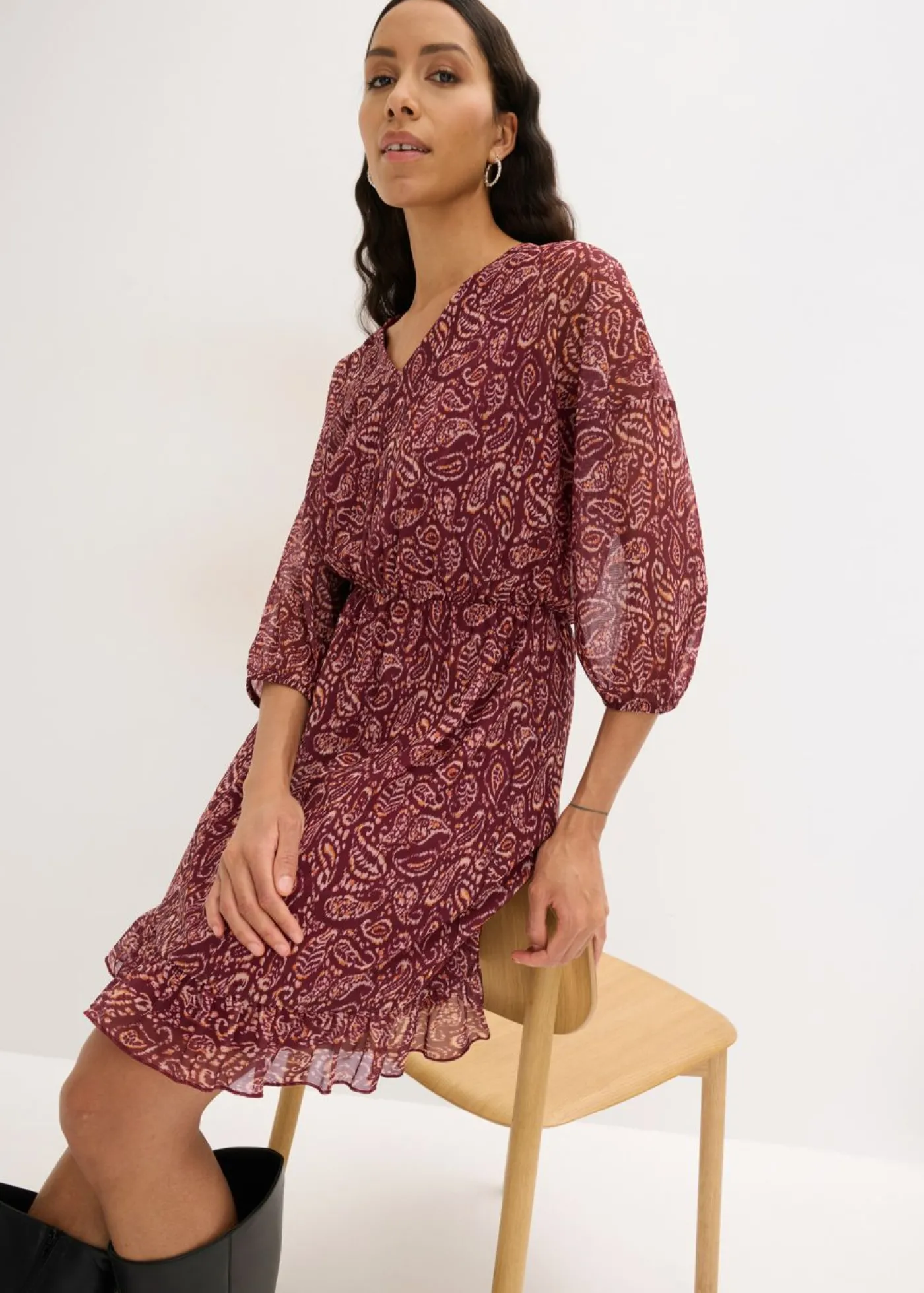 bonprix bonprix Vestido Rojo rubí
