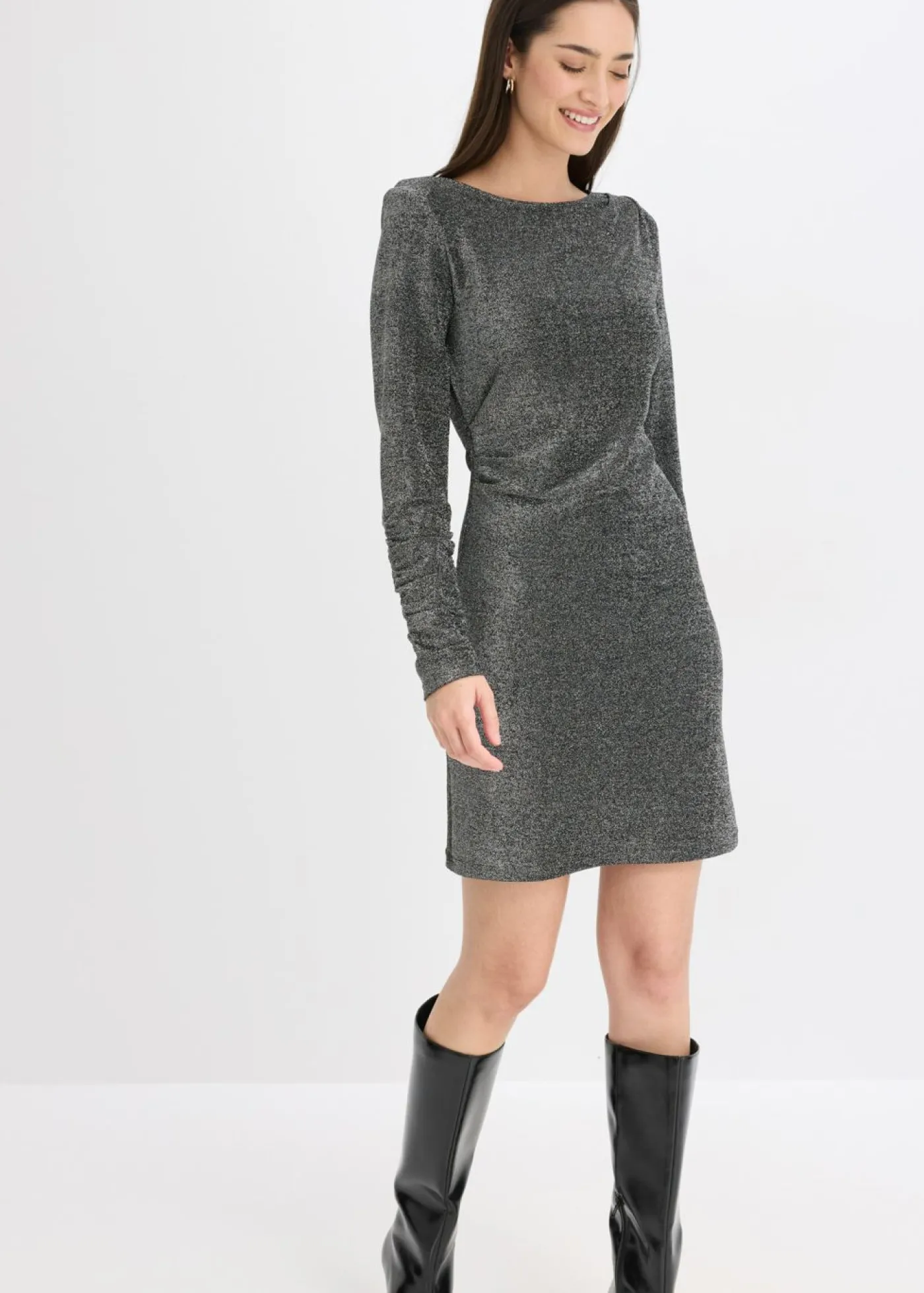 bonprix bonprix Vestido Negro-plata Sale