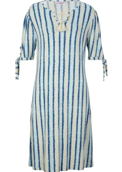 bonprix John Baner JEANSWEAR Vestido Azul-blanco estampado Discount
