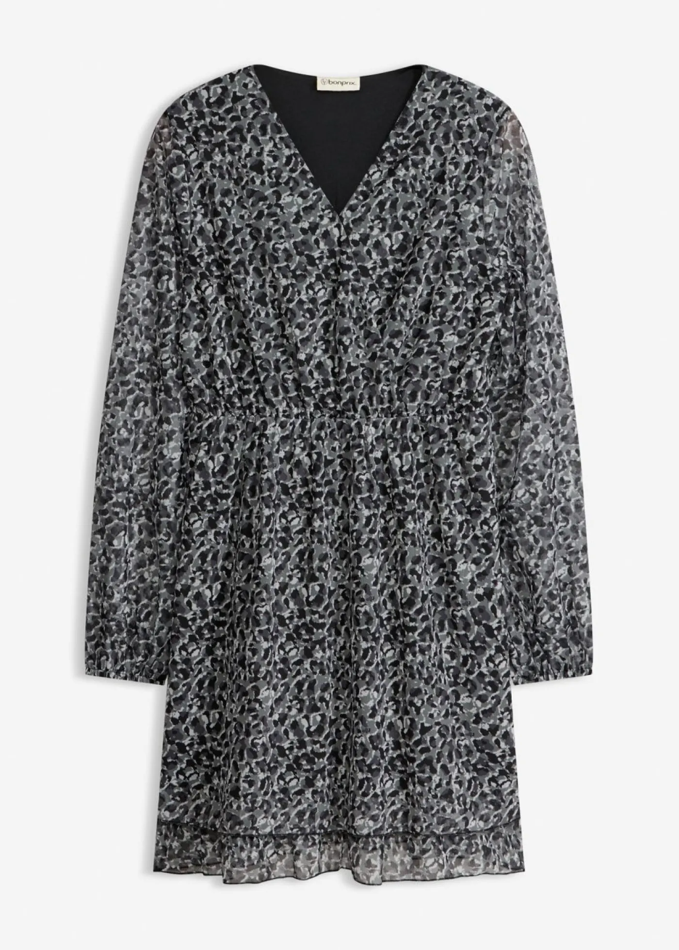bonprix bonprix Vestido estampado leo negro New