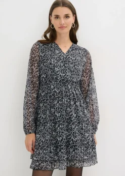 bonprix bonprix Vestido estampado leo negro New