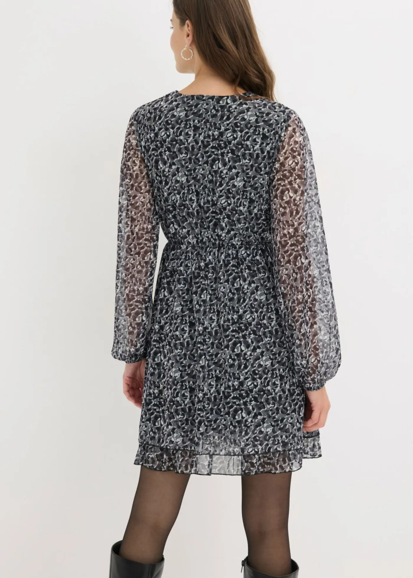bonprix bonprix Vestido estampado leo negro New