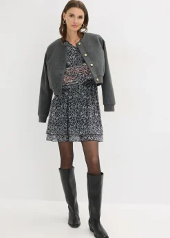 bonprix bonprix Vestido estampado leo negro New