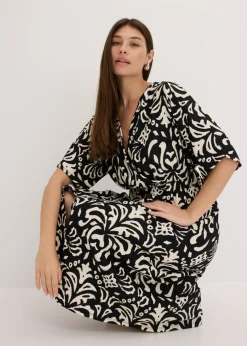 bonprix bonprix Vestido Negro-blanco Clearance