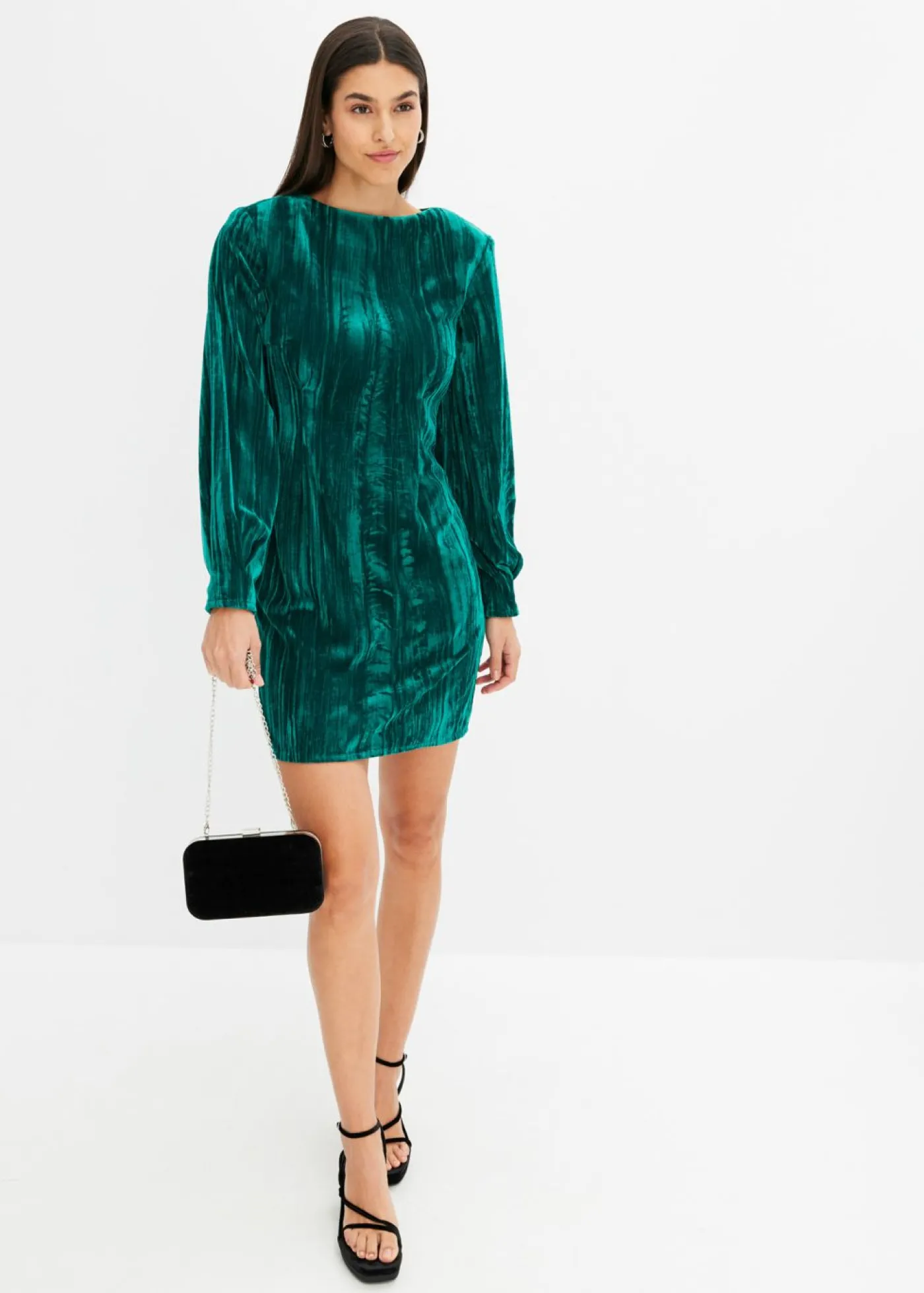 bonprix bonprix Vestido verde, brillante New