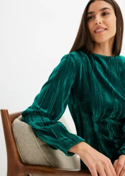bonprix bonprix Vestido verde, brillante New