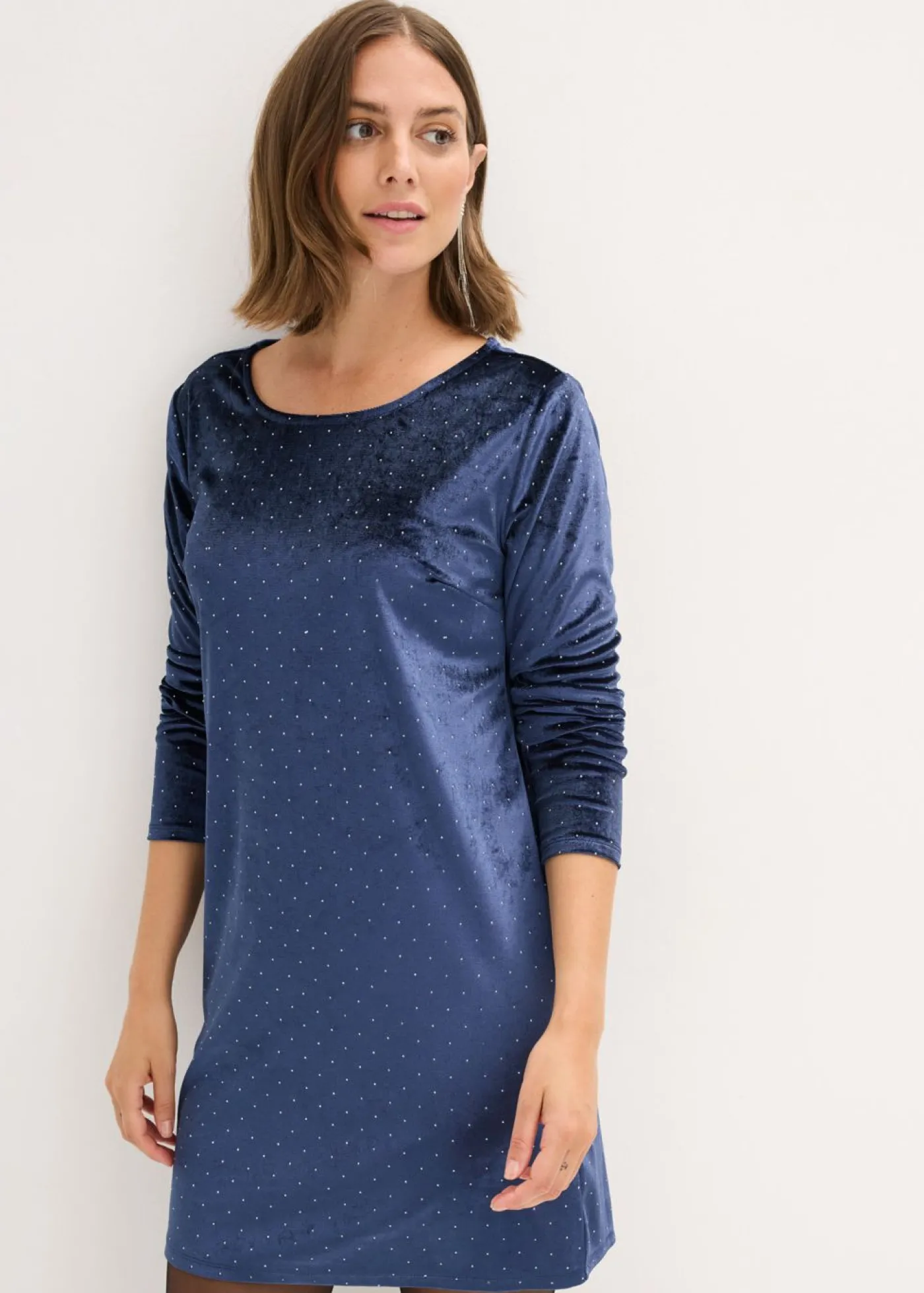 bonprix bonprix Vestido Azul marino metalizado Best