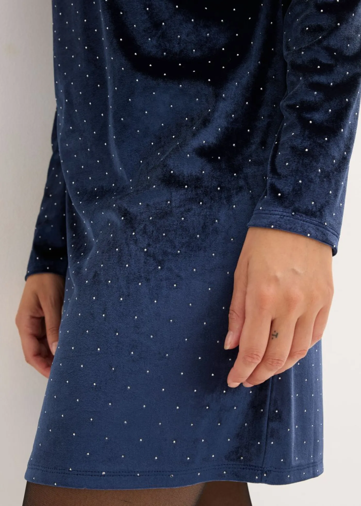bonprix bonprix Vestido Azul marino metalizado Best