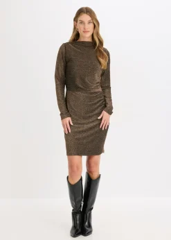 bonprix bonprix Vestido Negro-oro New