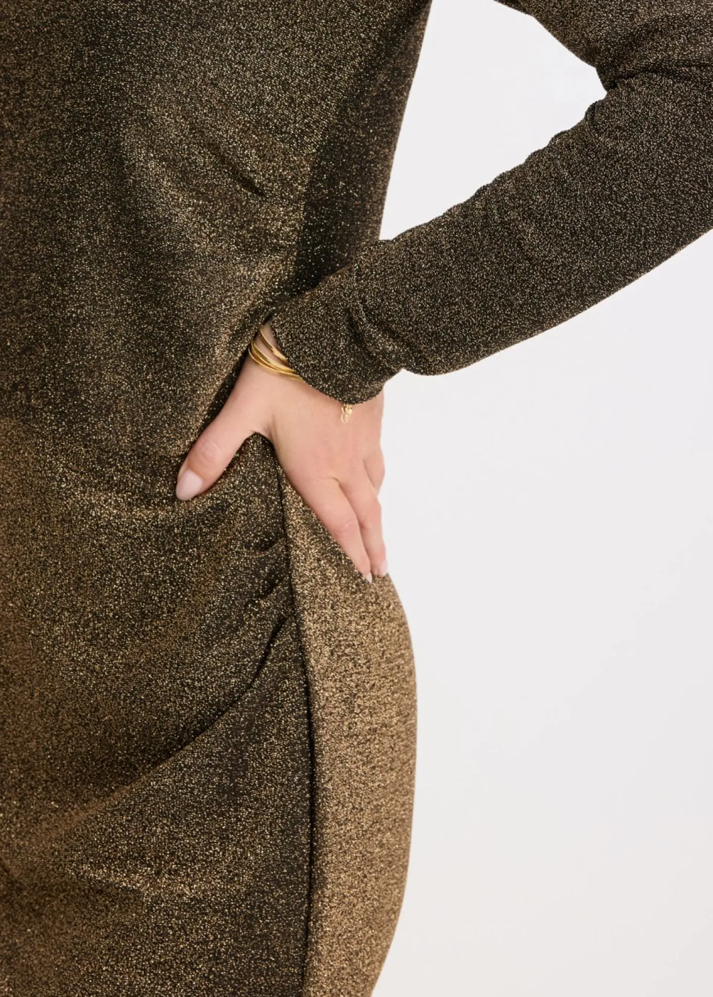 bonprix bonprix Vestido Negro-oro New