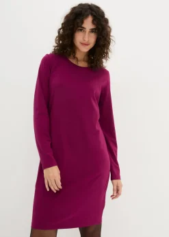 bonprix bonprix Vestido ajustado de punto (2 unidades) baya-negro Hot