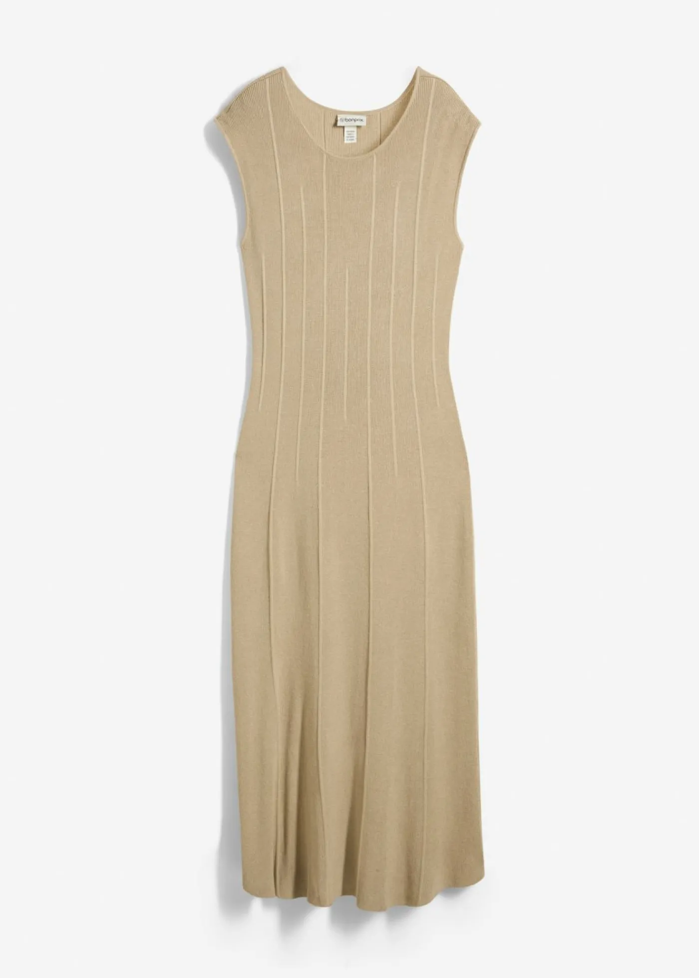 bonprix bonprix Vestido ajustado de punto de mezcla de viscosa Verde aceite Clearance